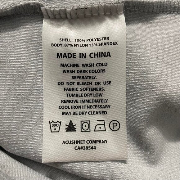 FootJoy Size XS  Top Vest Full Zip White Gray Golf Top - Picture 7 of 7